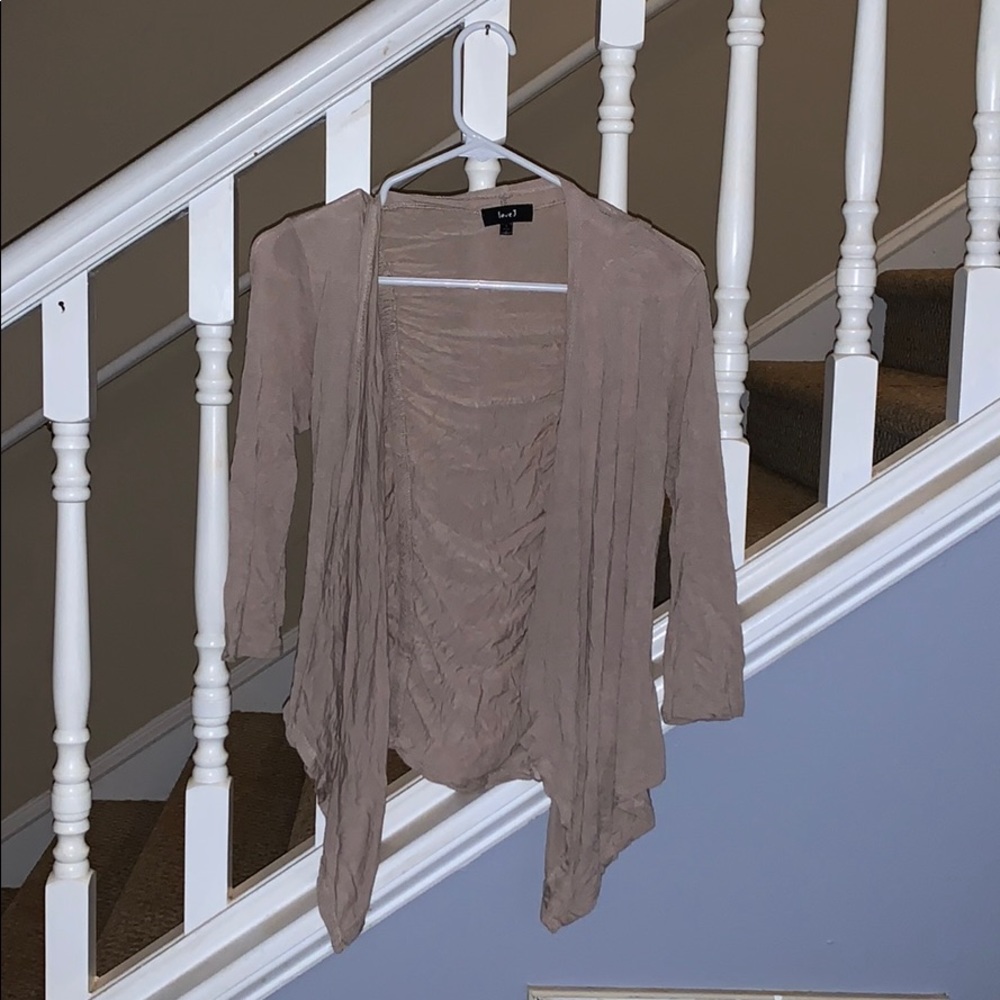 Tan Cardigan